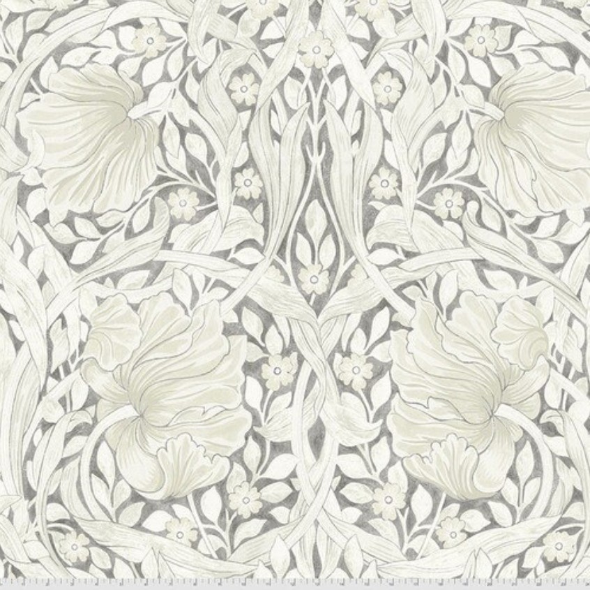 108" Pimpernel-Charcoal, Morris & Co, FreeSpirit Fabrics