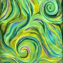 Green Swirl, Impressions, Melissa Marie Collins, Windham Fabric