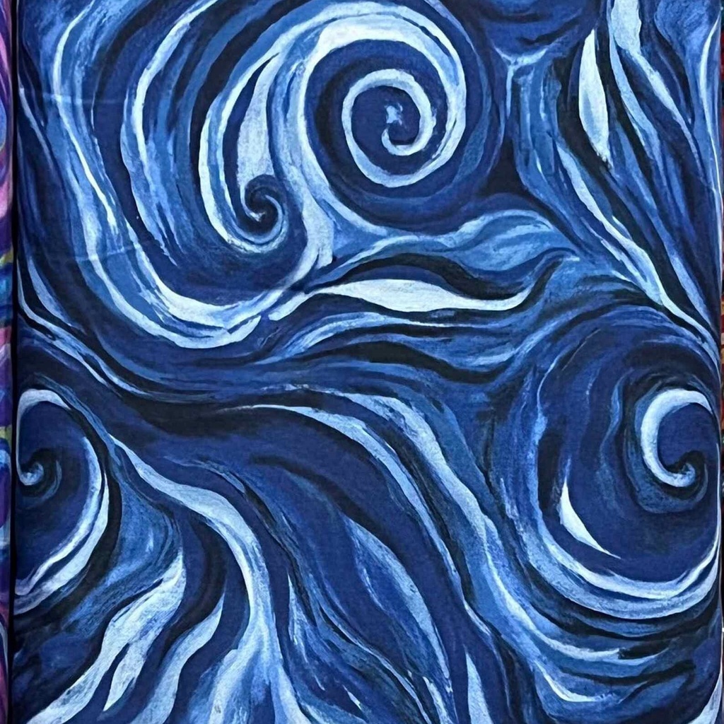 Blue Swirl, Impressions, Melissa Marie Collins, Windham Fabric