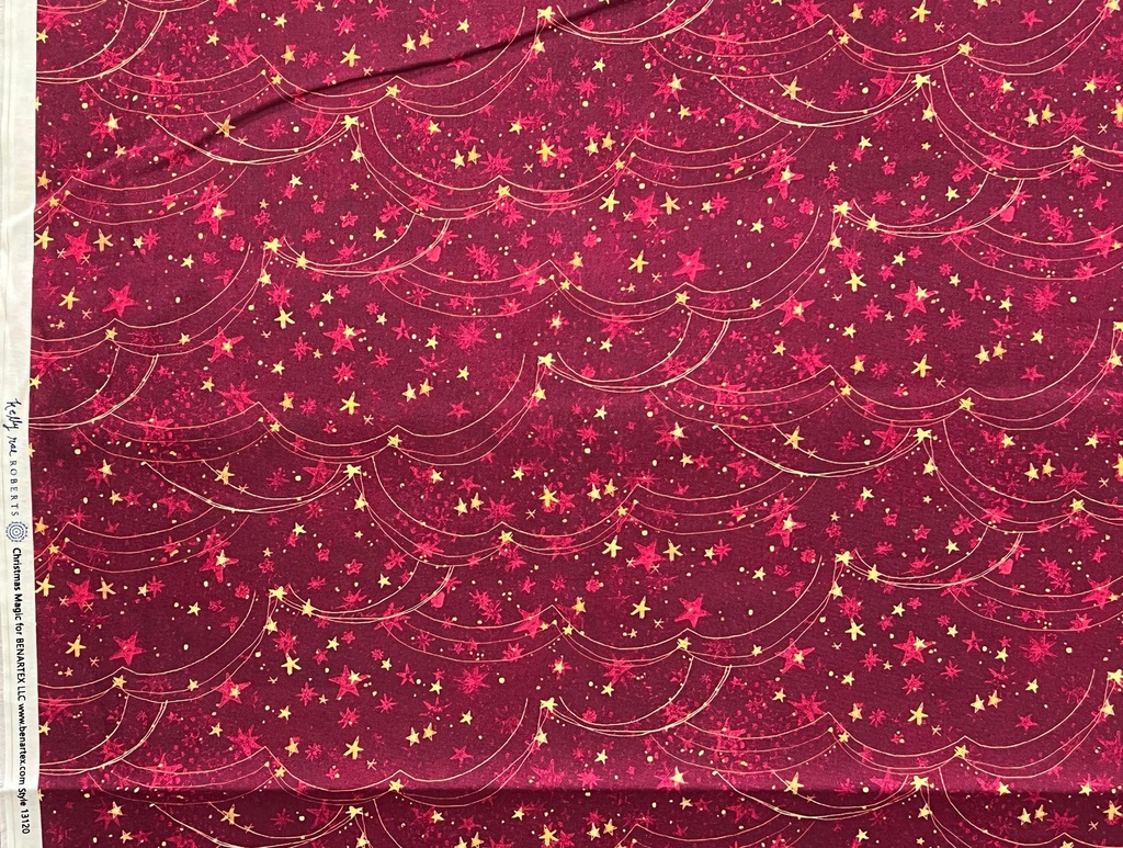 Holiday Magic Stars, Kelly Rae Roberts, Christmas Fabric, Benartex Fabrics