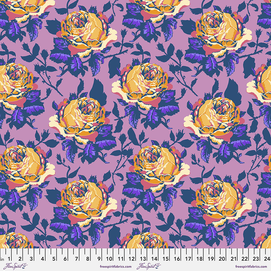 Large Roses Cotton Lawn, Vivacious, Anna Maria, FreeSpirit Fabrics