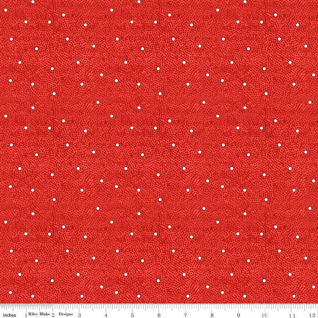 Nicholas Snow Dot, Christmas Fabric, J. Wecker Frisch for Riley Blake Designs