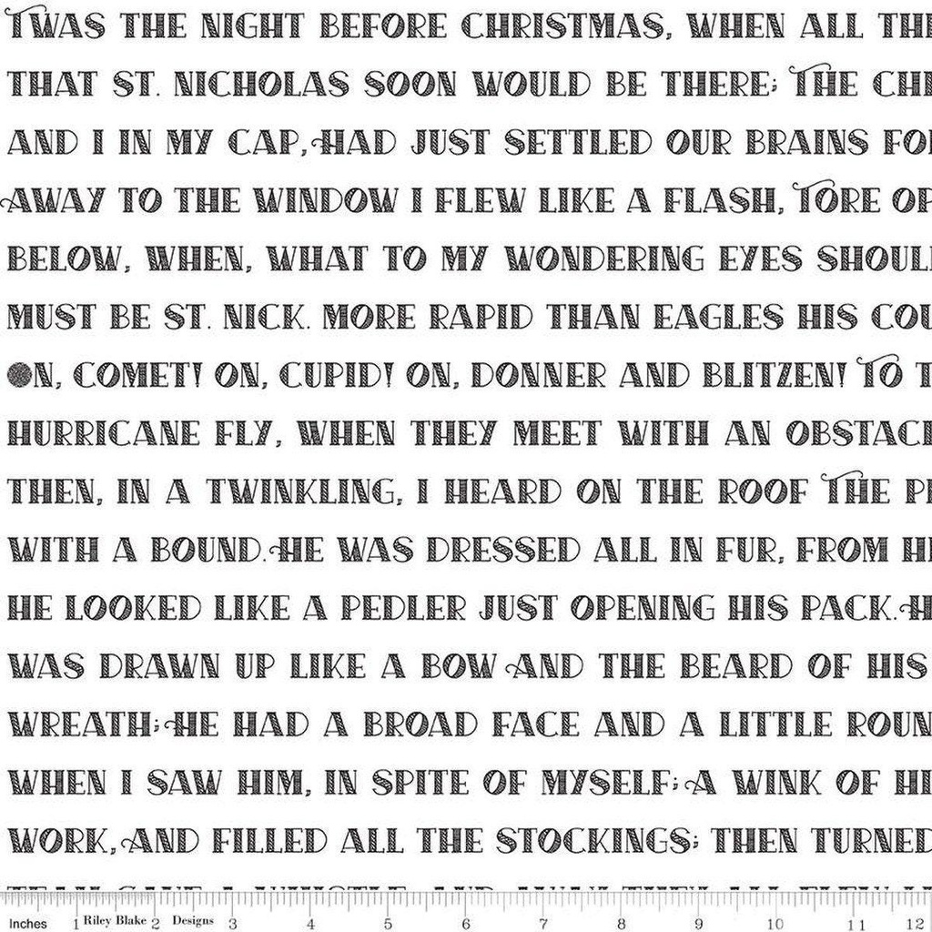 Nicholas Twas the Night, Christmas Fabric, J. Wecker Frisch, Riley Blake Designs
