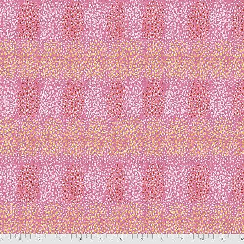 Pink Cotton Fabric, Kelli May Krenz, Boho Blooms, FreeSpirit