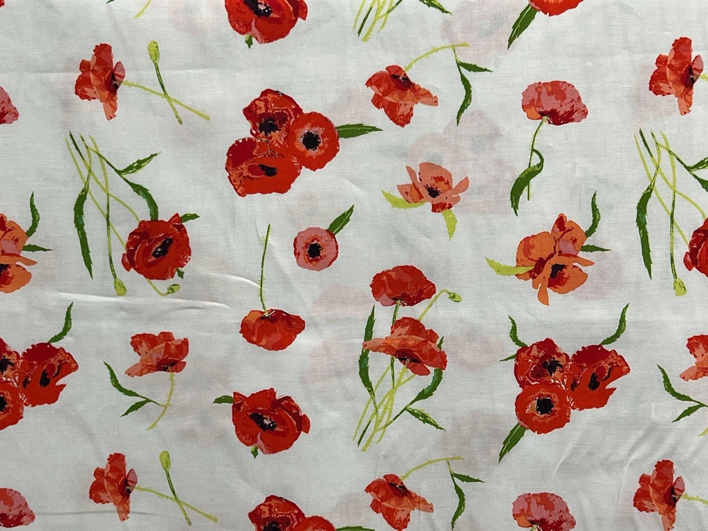 Poppy Reflections, Floralish, Katarina Roccella, Art Gallery Fabrics, Fabrics by the Creek