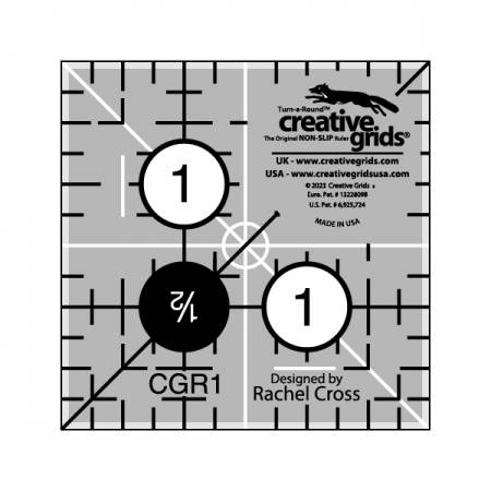 Creative Grids Quilt Ruler, 1-1/2in Square