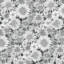 Charcoal Upsy Daisy, Pat Sloan, Benartex Fabrics