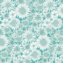 Turquoise Upsy Daisy, Pat Sloan, Benartex Fabrics