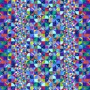 Indigo Quarter Circle Blocks 24 Inch, Art Loft, StudioE