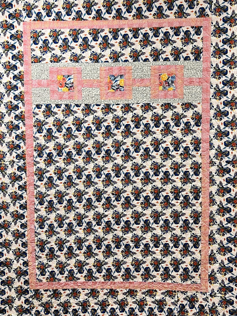 Boho Blooms Vases Sample Quilt, 61" x 81", FreeSpirit Fabrics