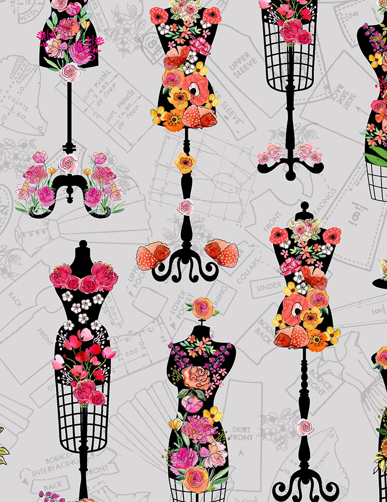 Dress Form Fabric, Gail Cadden, Timeless Treasures