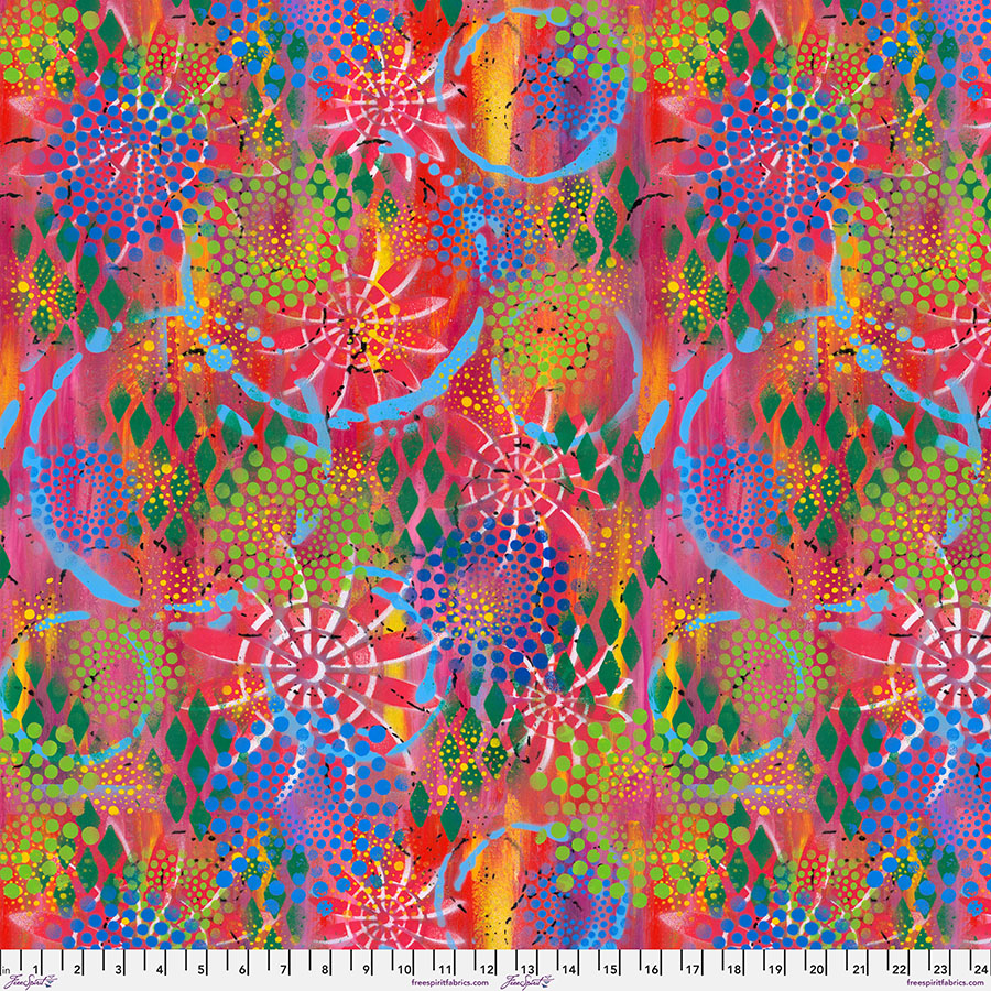 Flowerburst, Garden Delight, Sue Penn, PWSP062, FreeSpirit Fabrics