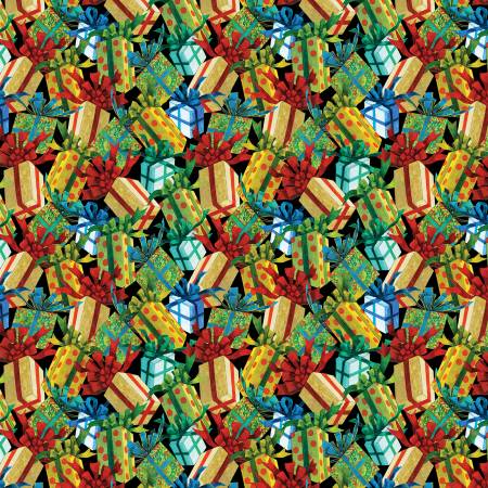 Gift Boxes, Christmas Spirit, David Galchutt, Benartex Fabrics