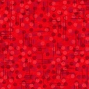 108" Red Jot Dot WideBack, Blank Quilting
