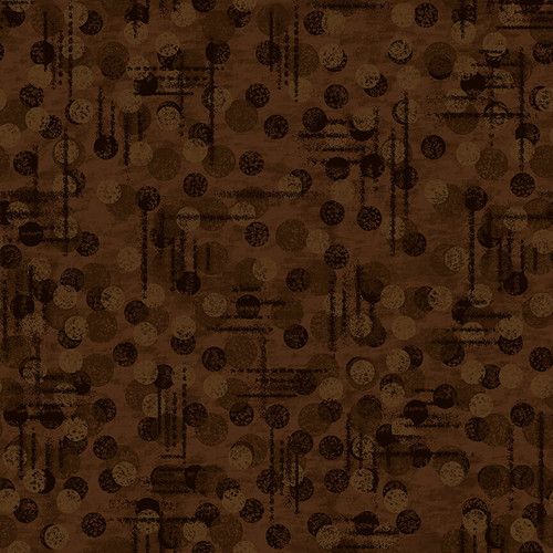 Brown Jot Dot, Tonal Texture, Blank Quilting