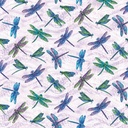 Dragonfly Light Lavender, On Dragonfly Wings, Ann Lauer, Benartex