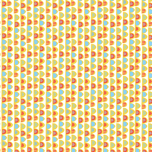 Yellow Scalloped Stripe, Garden Cats, Terry Runyan, Benartex Fabrics