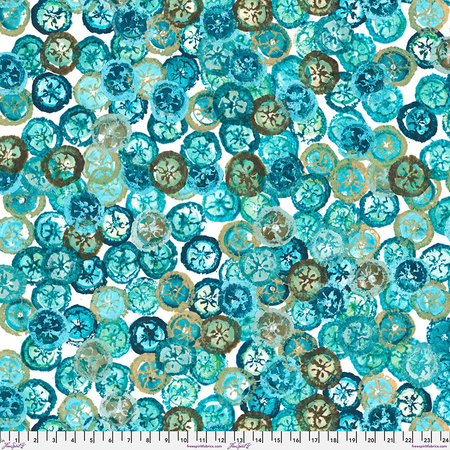 Jade Treasures, Exotic Garden Palace, Denise Burkitt, FreeSpirit Fabrics