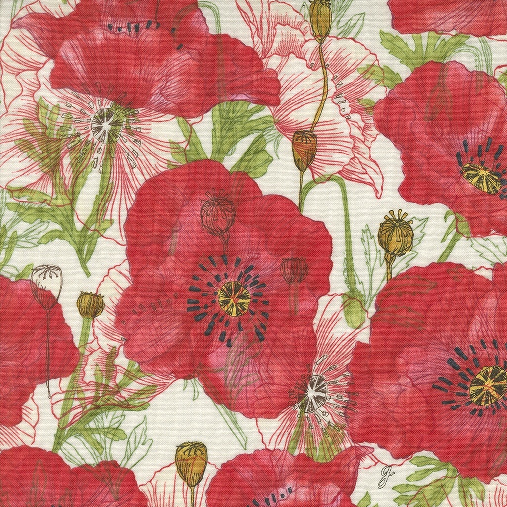 Poppy Large Floral, Superbloom, Robin Pickens, Moda Fabrics