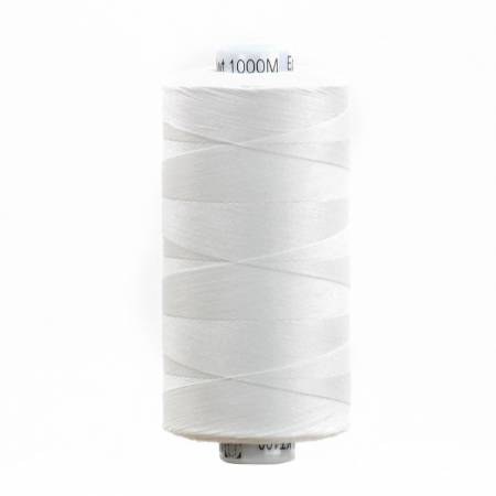 Efina White, Solid 60wt Cotton Thread 1500yd, Wonderfil Threads