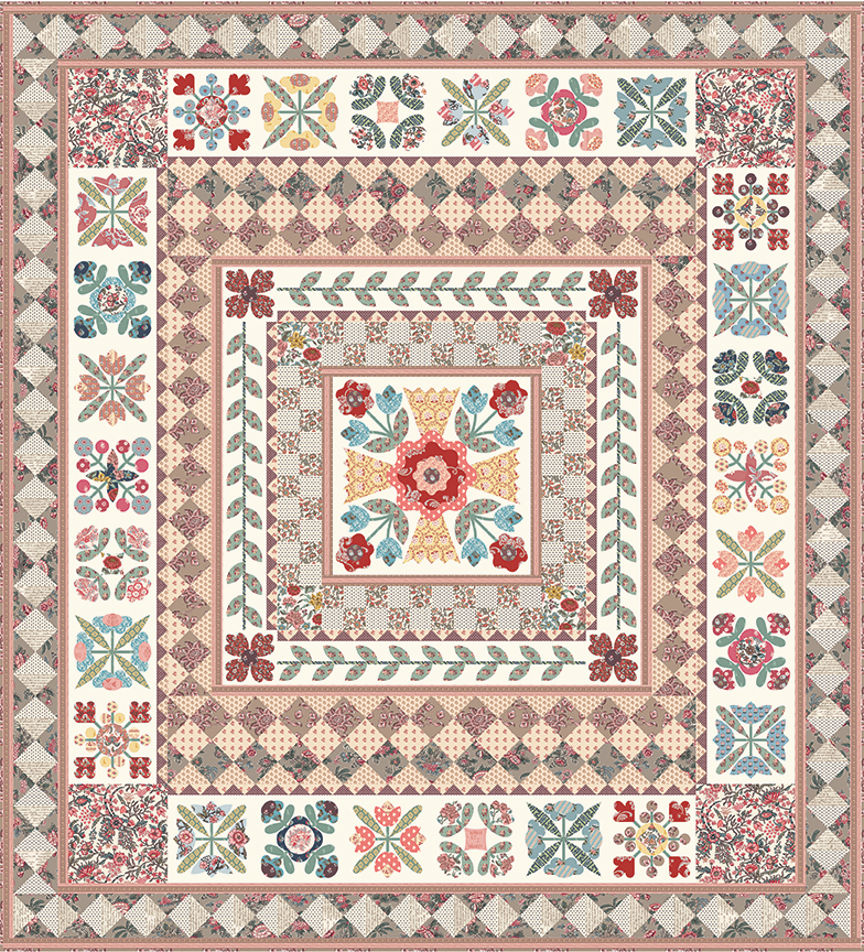Jane Austen 250th Anniversary BOM (Kit), Riley Blake Designs