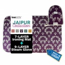 Jaipur Collection Premium Ironing Mat & Steam Glove Bundle Jaipur Purple
