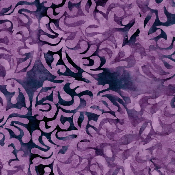 Batik Floral Mandala, Purple, SeaSide, Island Batik