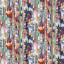 Blue Newspaper Mini Strips, Spread the Word, Kathryn Kramer Waters, Blank Quilting