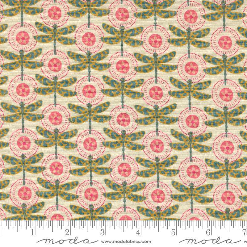 Novelty Dragonflies, Sagewood Aviators Pearl, 11952 11, Moda Fabrics