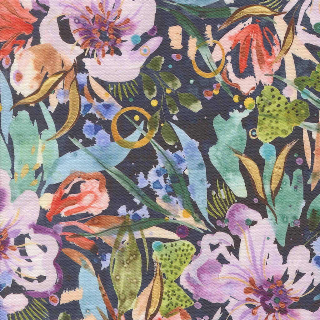 Alpine Floret Florals, Wanderlust Twilight, Create Joy Project, Moda Fabrics