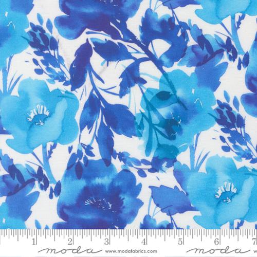 Poppies Floral Watercolor, Radiant, Amarilys Henderson, Moda Fabrics