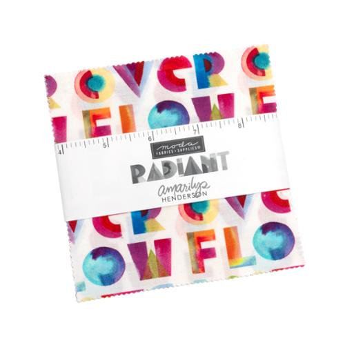 Radiant Charm Pack, 5x5 Charm 42pcs, Amarilys Henderson, Moda Fabrics