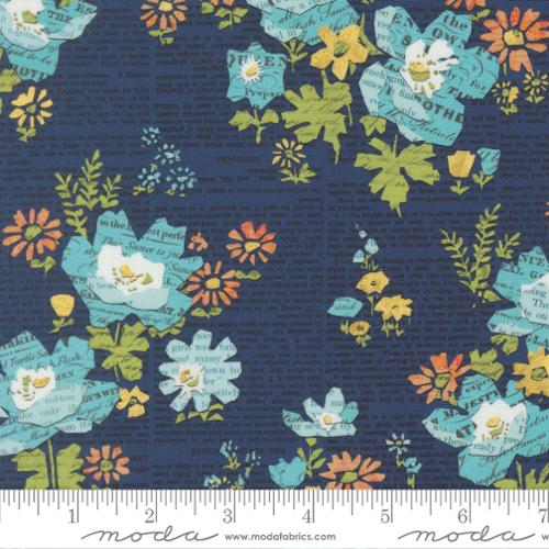 Floral Newspaper, 39561 18, Paper Hamlet, Cathe Holden, Moda Fabrics