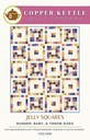 Jelly Squares Quilt Pattern, Copper Kettle, Moda Fabrics