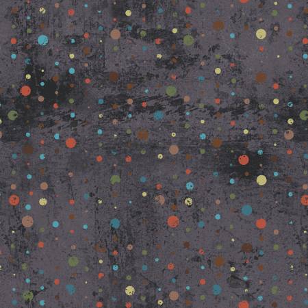 Chocolate Weathered Dots, Rough Around the Edges, StudioE Fabrics
