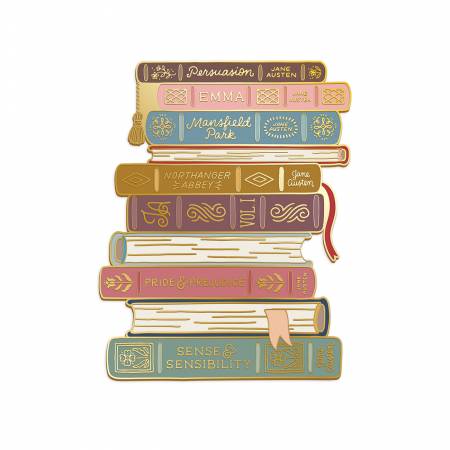 Jane Austen Stacked Books Needle Minder, Riley Blake