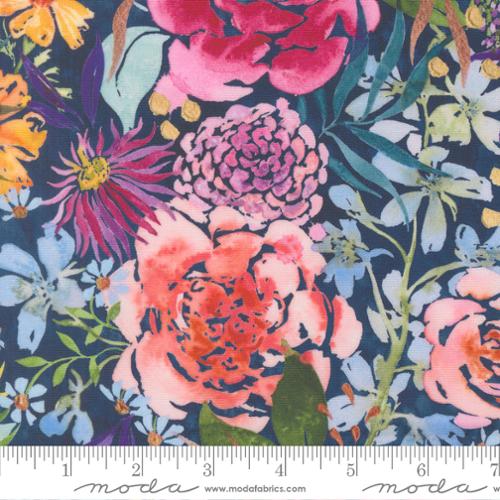 Midsummer Bloom Large Floral Watercolor, Soulstice, Create Joy Project, Moda Fabrics