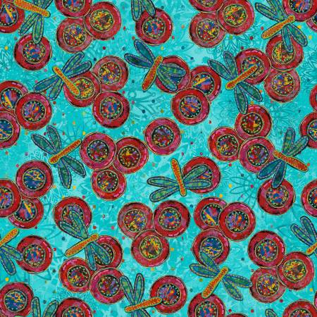 Dragonfly Flight-Mint, Dragonfly Dance, Sue Penn, FreeSpirit