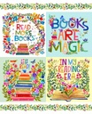 Books Are Magic Panel, 36" Repeat, Katherine Herrell, Michael Miller