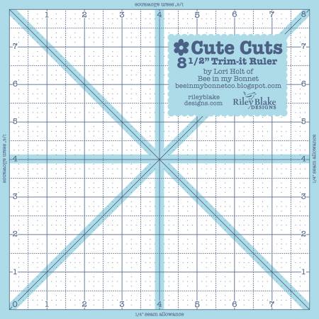 Trim It Ruler Square 8-1/2in x 8-1/2in, Lori Holt, Riley Blake