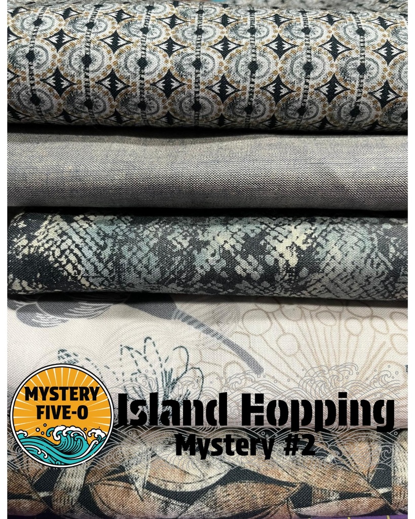 Island Hopping Quilt Kit, Fall Flowers, Mystery Five-0