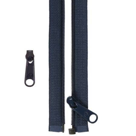 50in Separating Zipper and Extra Slide Navy, byAnnie