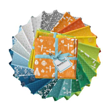 Lucky Bugs Fat Quarter Bundle, 22pcs, Benartex Fabrics