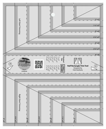 Creative Grids Half Rectangle Trim Tool Quilt Ruler