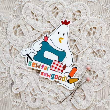 Sewing Chicken Stickers, Minki Kim