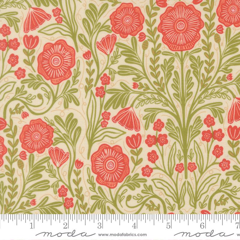 Poppy Florals, The Henhouse, Gingiber, Moda Fabrics