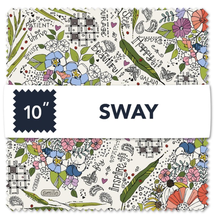 Sway 10"X10" Squares, Kori Turner Goodhart, Windham Fabrics