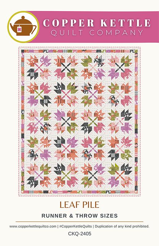 Leaf Pile Quilt Pattern, Charm Pack Friendly, Copper Kettle, Moda Fabrics