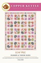 Leaf Pile Quilt Pattern, Charm Pack Friendly, Copper Kettle, Moda Fabrics