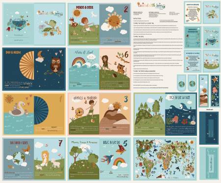 Created with Love 36in x 43in Soft Book Panel, Jennifer Long, Riley Blake